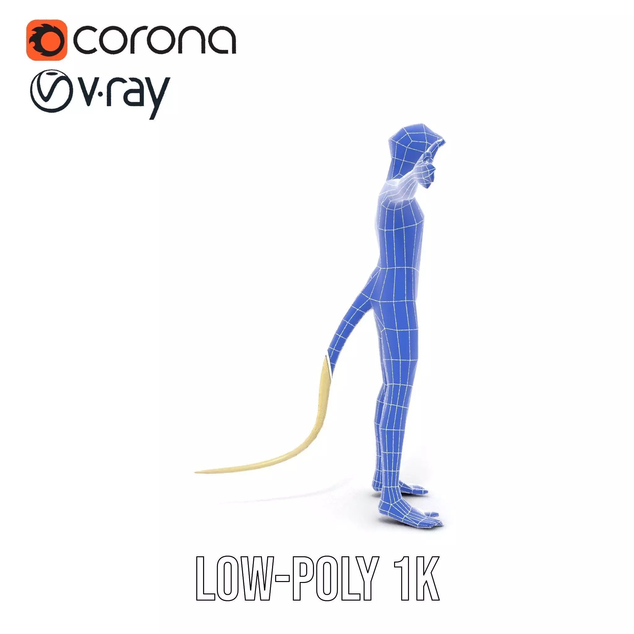 Anthropomorphic Lizard Model Pack for Game and Animation Low-poly 3D model_28