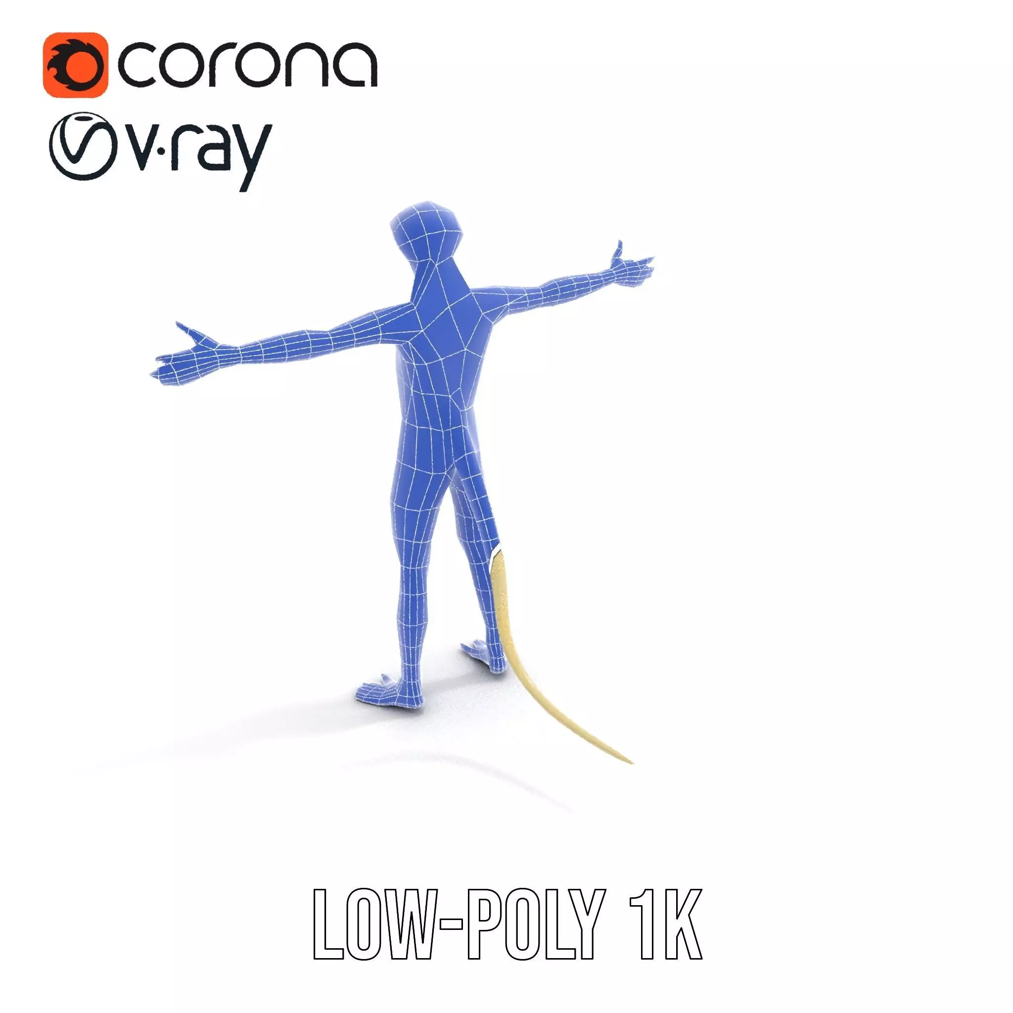 Anthropomorphic Lizard Model Pack for Game and Animation Low-poly 3D model_25