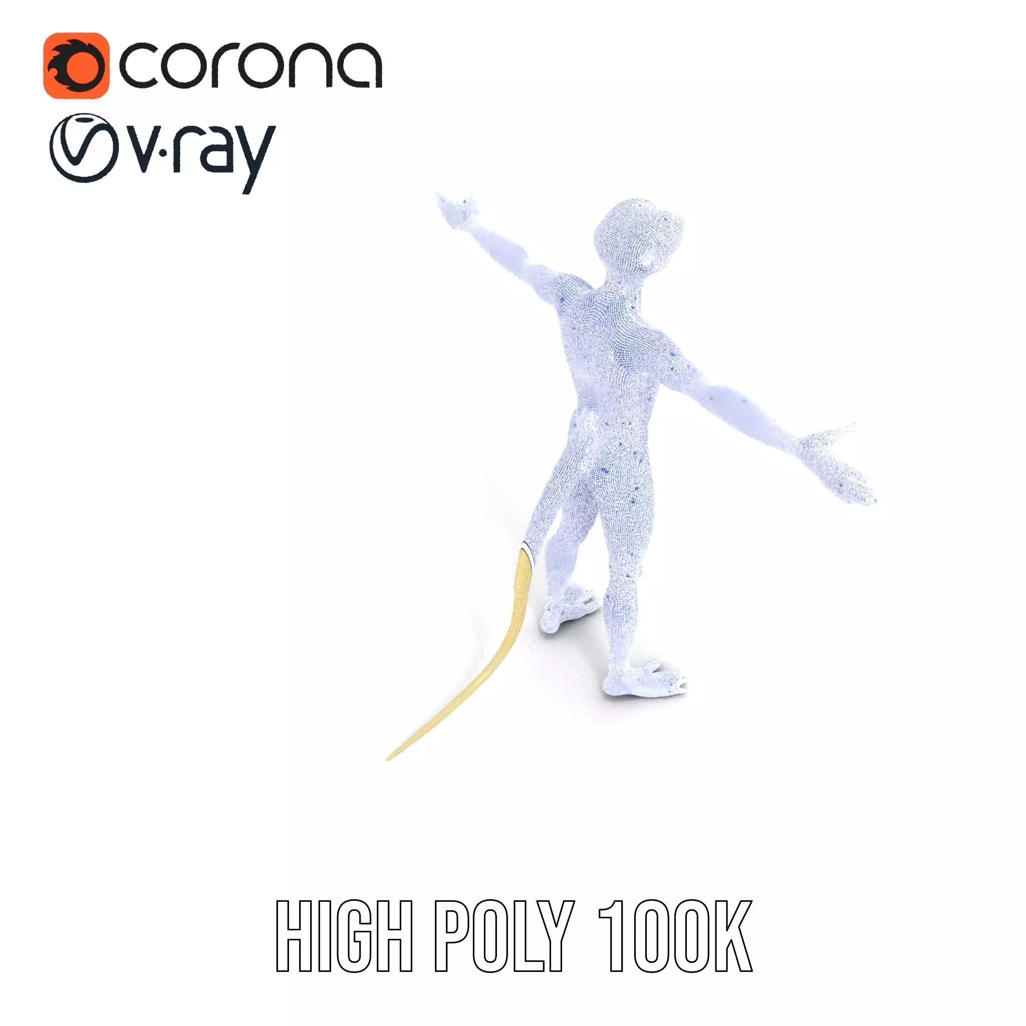 Anthropomorphic Lizard Model Pack for Game and Animation Low-poly 3D model_33