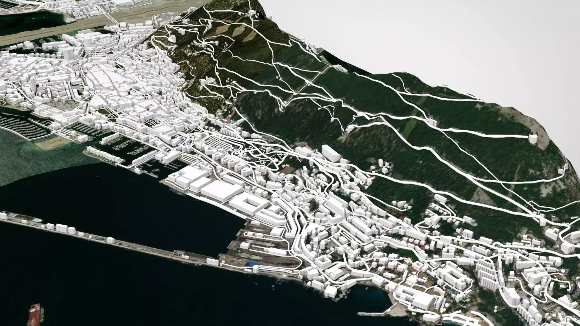 Gibraltar British Overseas Territory 3D model_10