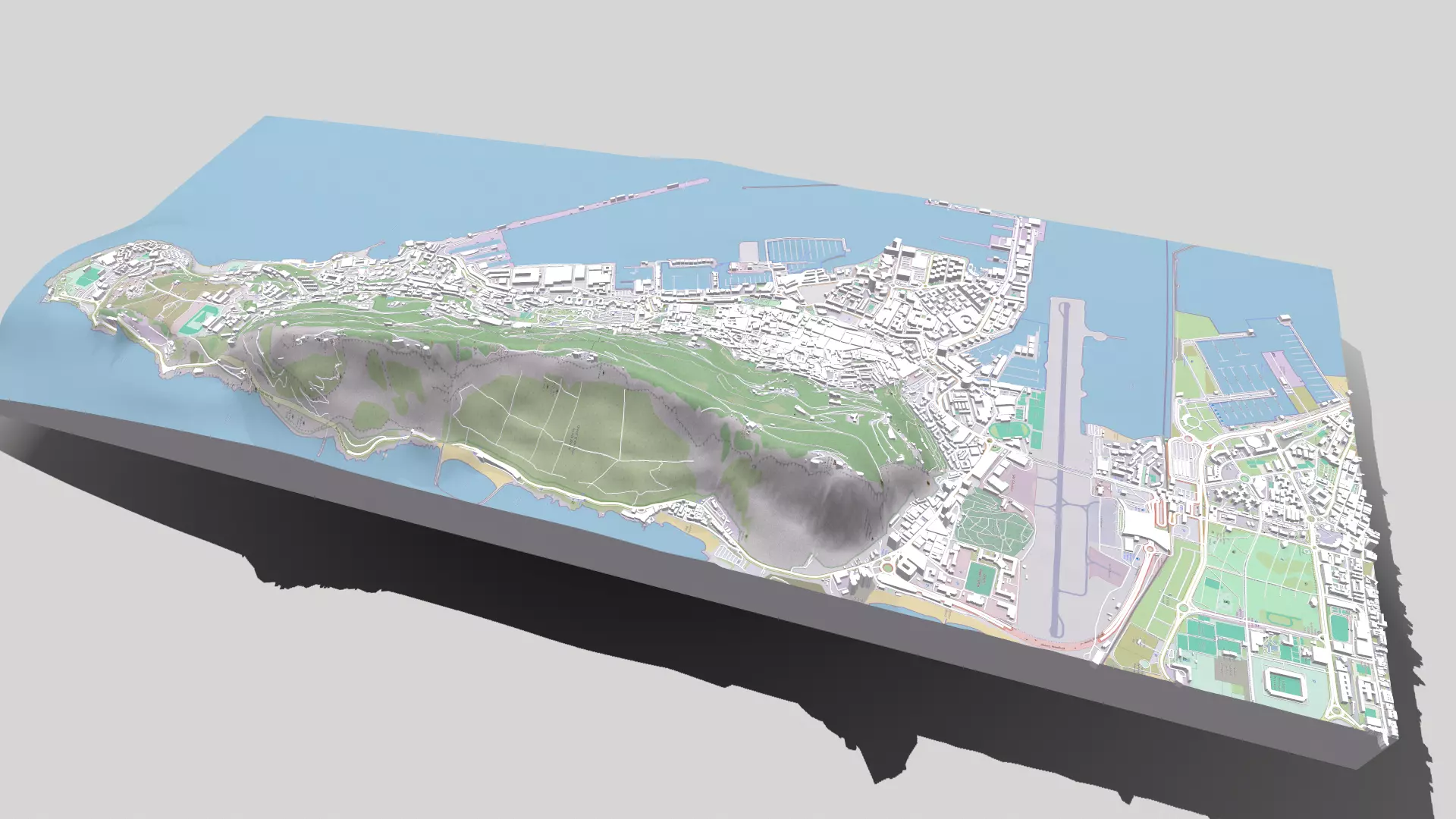 Gibraltar British Overseas Territory 3D model_7