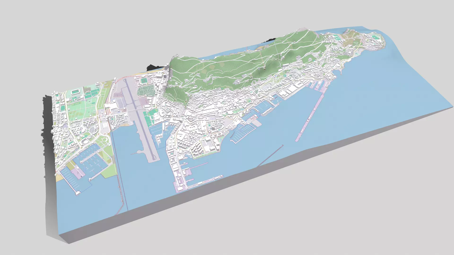 Gibraltar British Overseas Territory 3D model_3