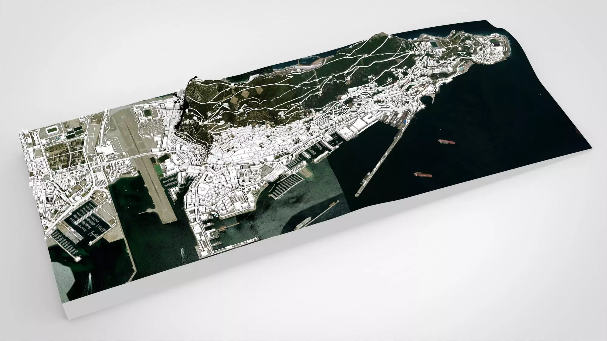 Gibraltar British Overseas Territory 3D model_4