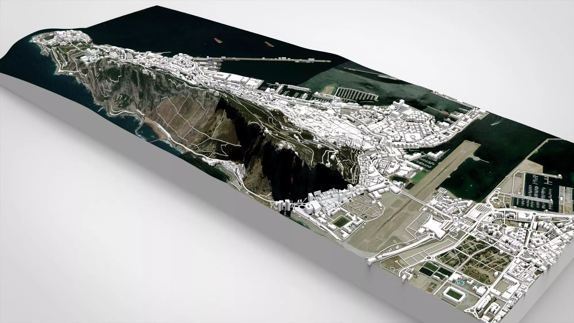 Gibraltar British Overseas Territory 3D model_0