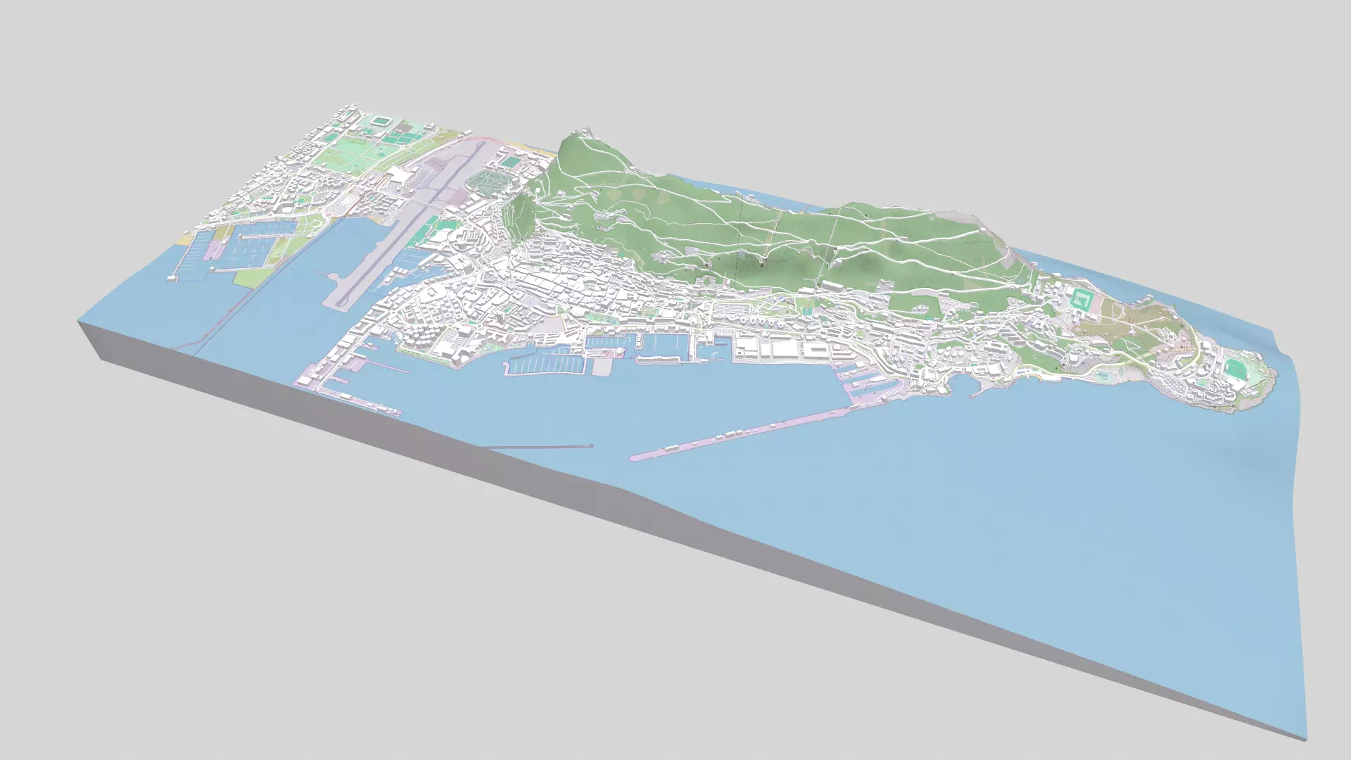Gibraltar British Overseas Territory 3D model_9