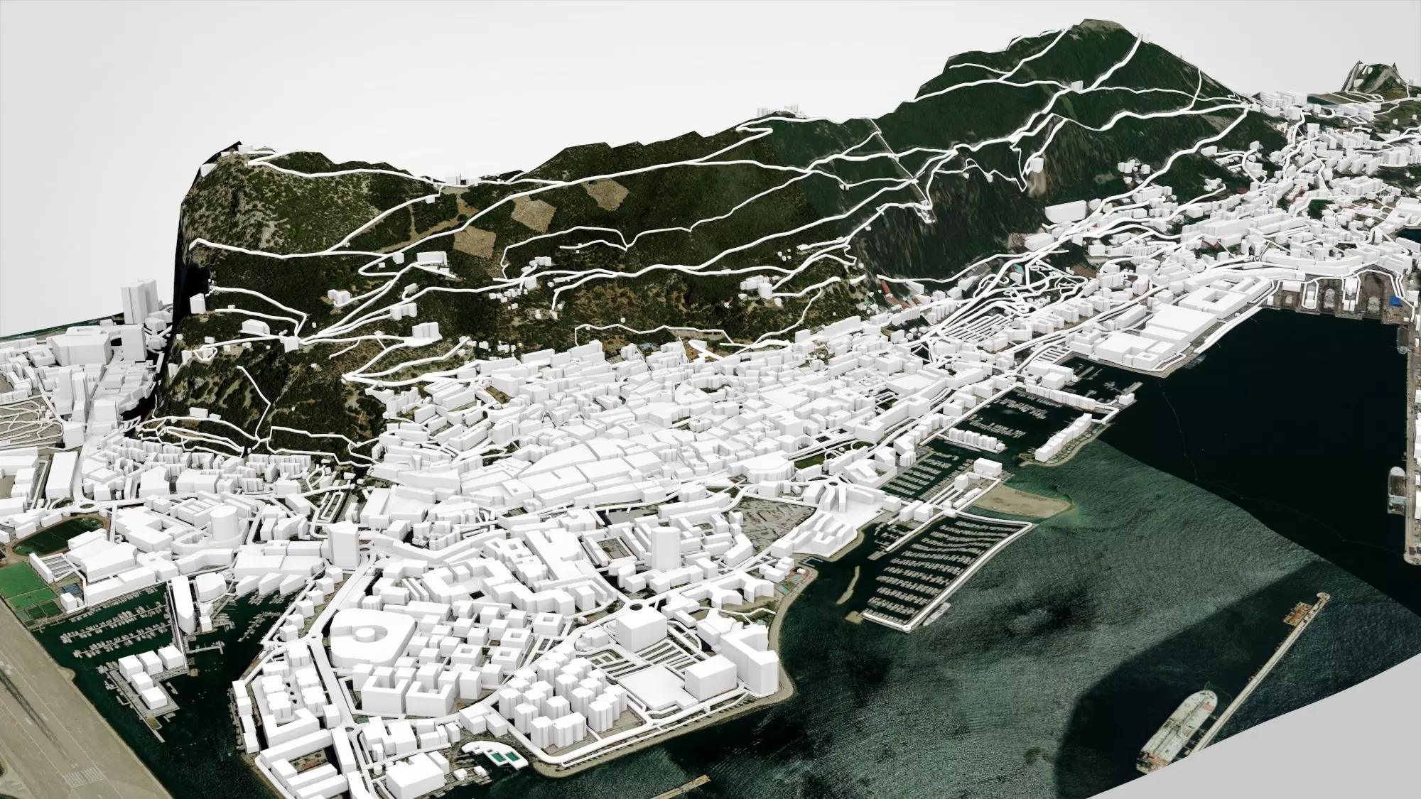 Gibraltar British Overseas Territory 3D model_8