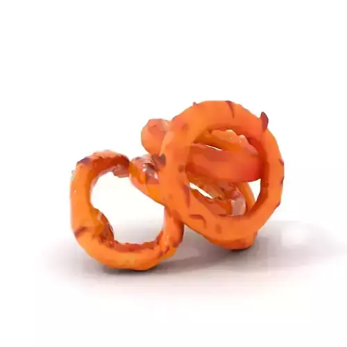 Crispy Onion Rings Model Pack Low-poly 3D model