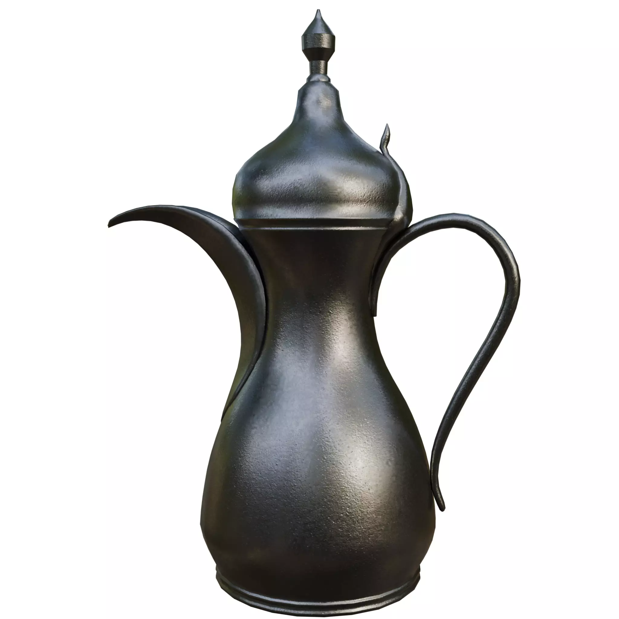 Traditional Arabic Dallah Coffee Dates Set 3D Model Low-poly 3D model_3