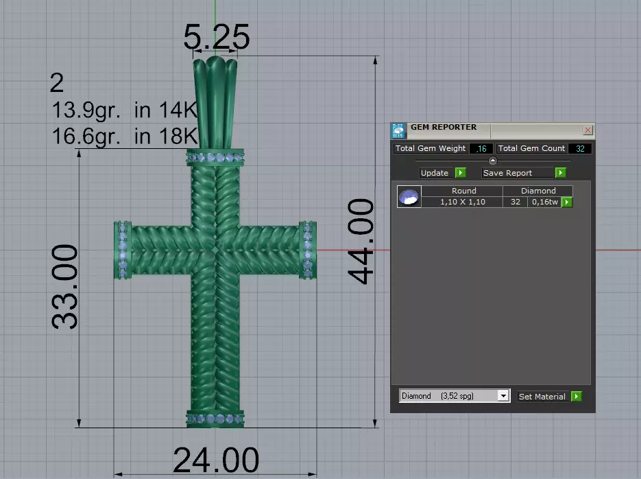 3D model cross 3D print model_6