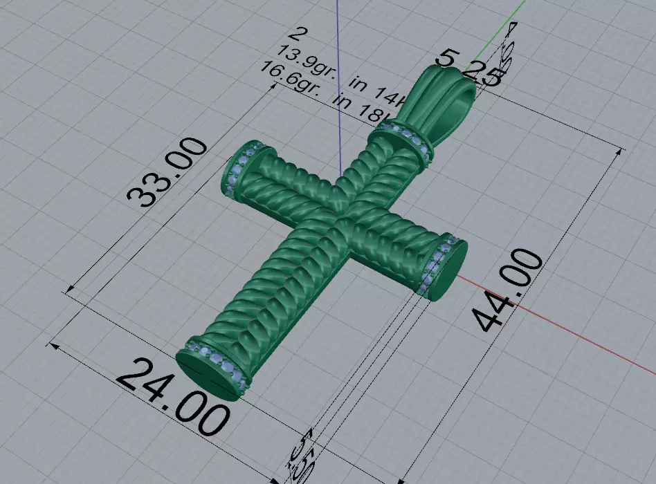 3D model cross 3D print model_9