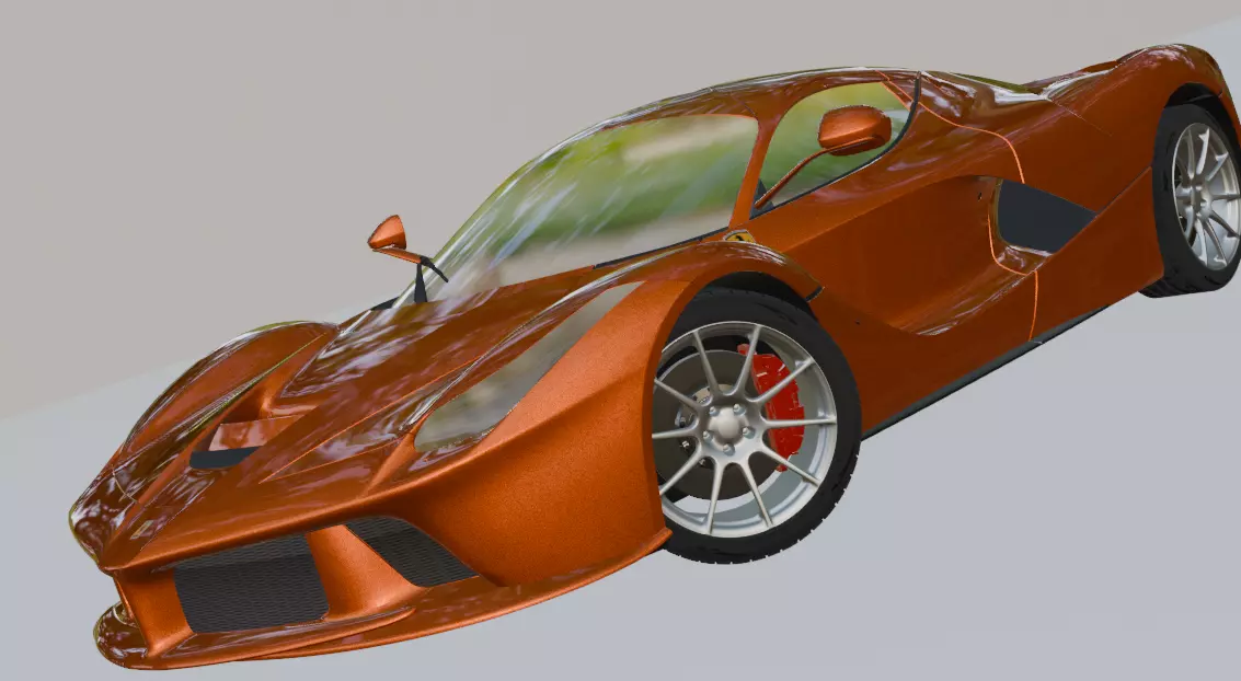 Ferrari LaFerrari 3D model with Interior  Free 3D model_8