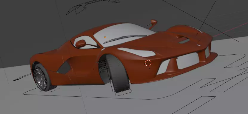 Ferrari LaFerrari 3D model with Interior  Free 3D model_13