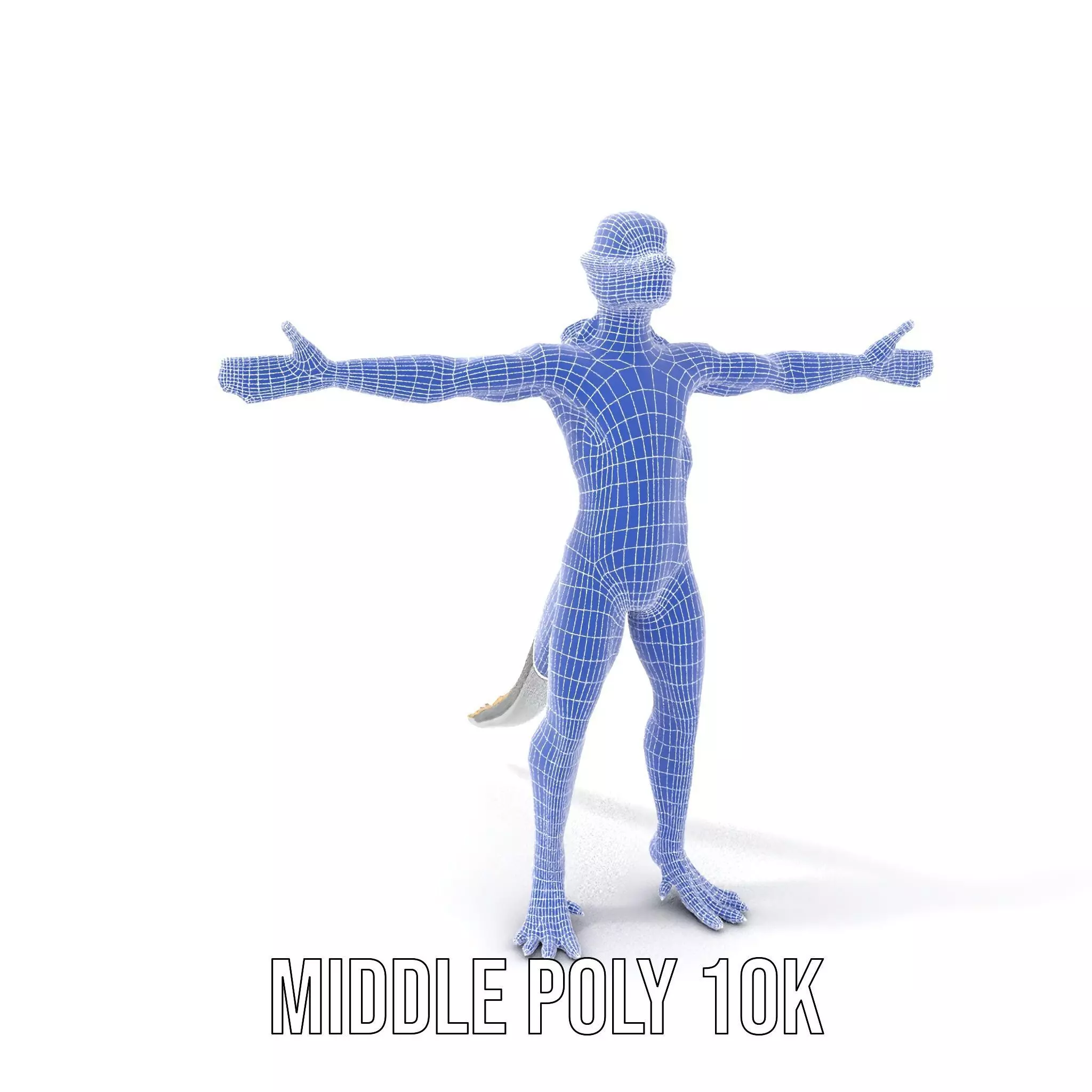 Reptilian Humanoid Creature Model Pack Low-poly 3D model_17