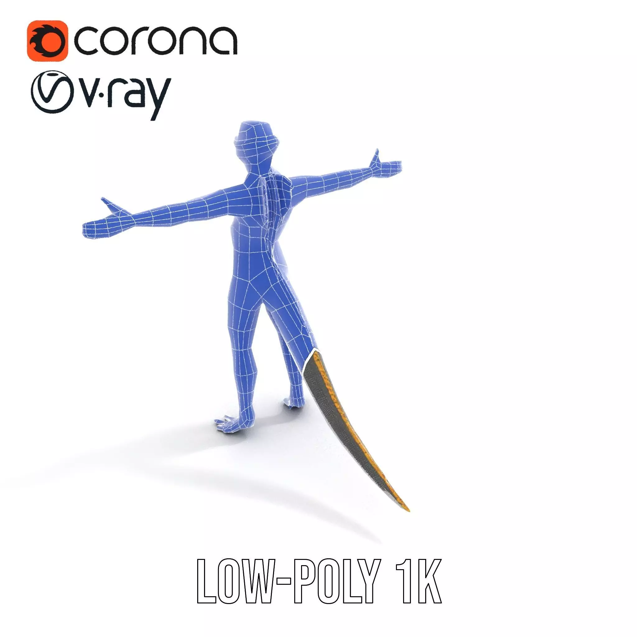 Reptilian Humanoid Creature Model Pack Low-poly 3D model_30