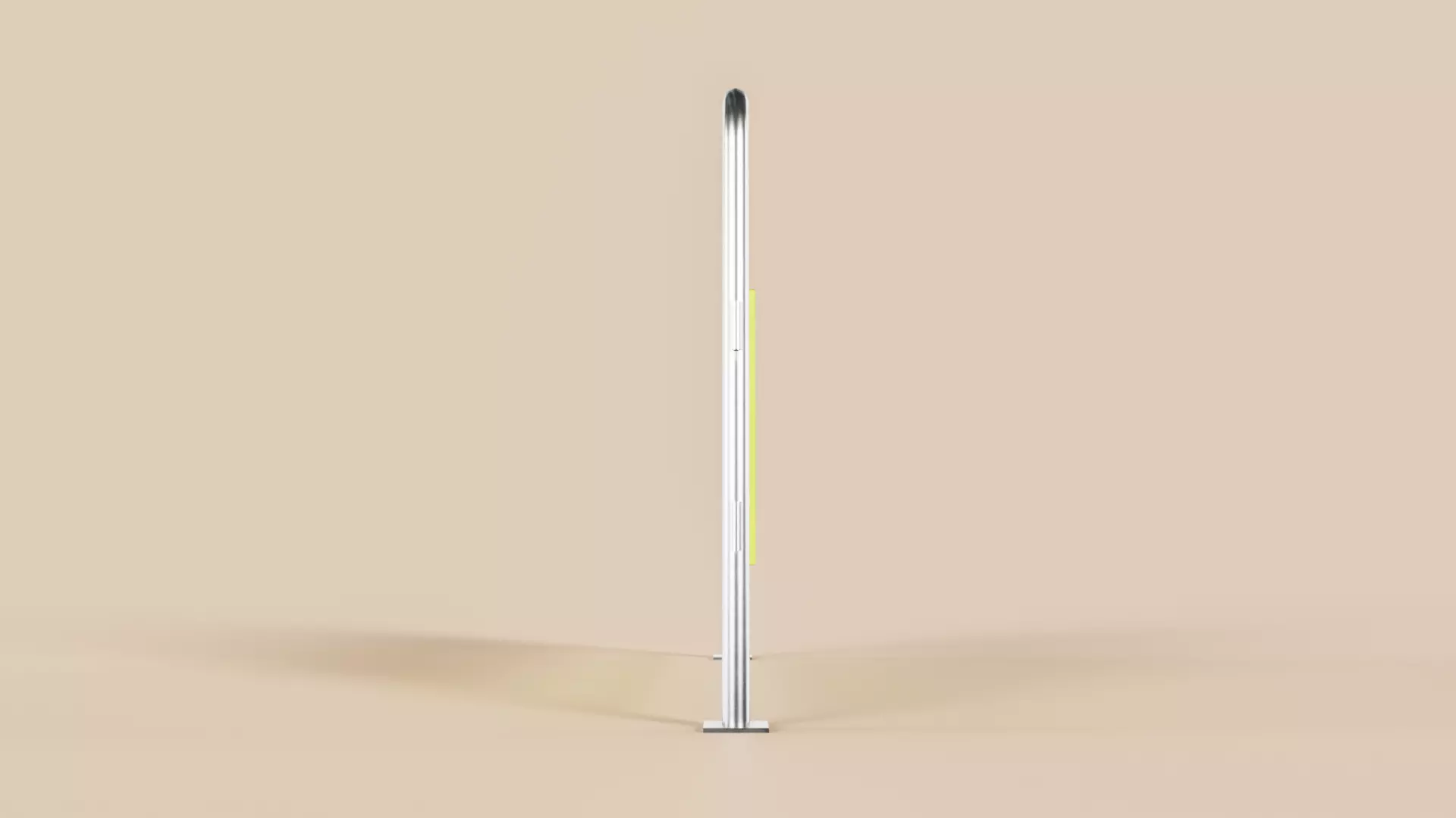 Crowd Control Barrier Type B Low-poly 3D model_9