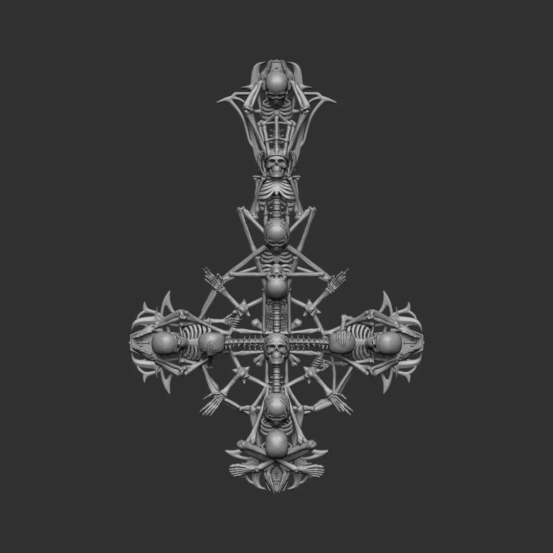 AD New Perpetua Grucifix Papa V 3D print model_0