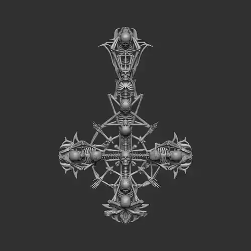 AD New Perpetua Grucifix Papa V 3D print model