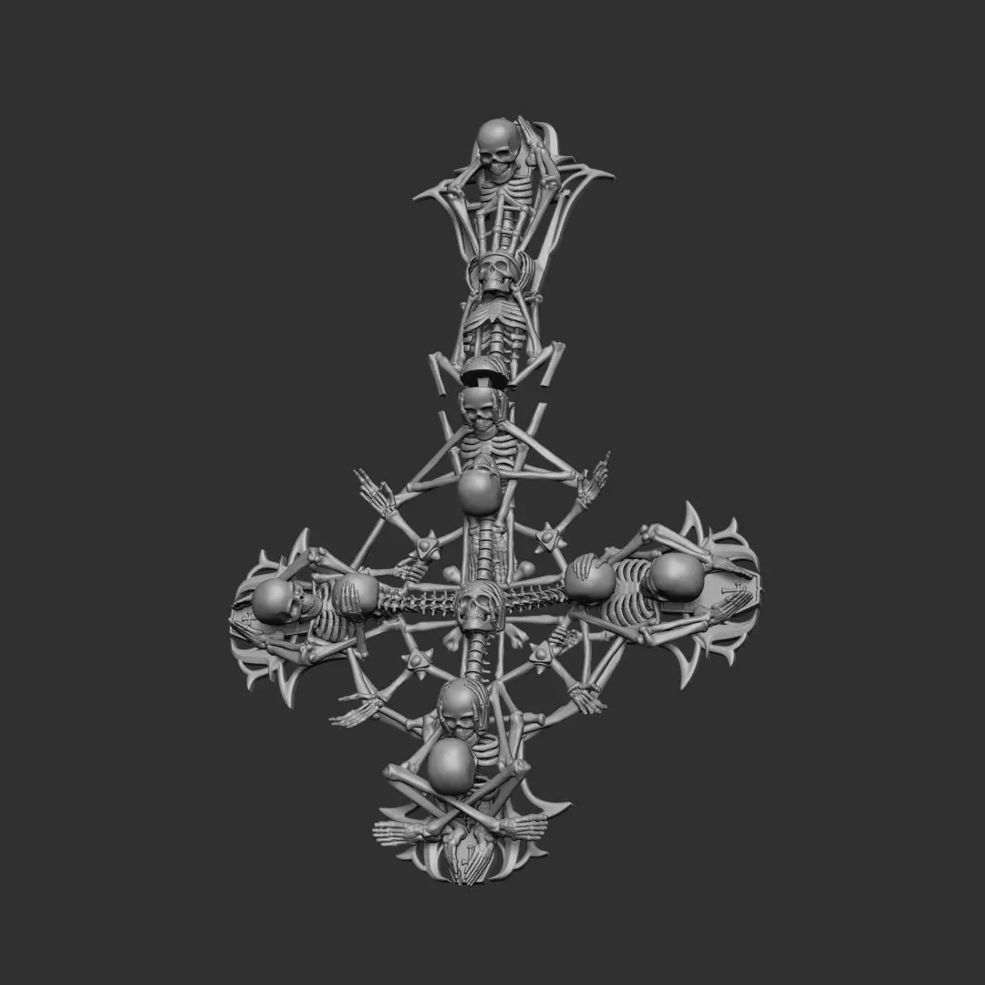 AD New Perpetua Grucifix Papa V 3D print model_5