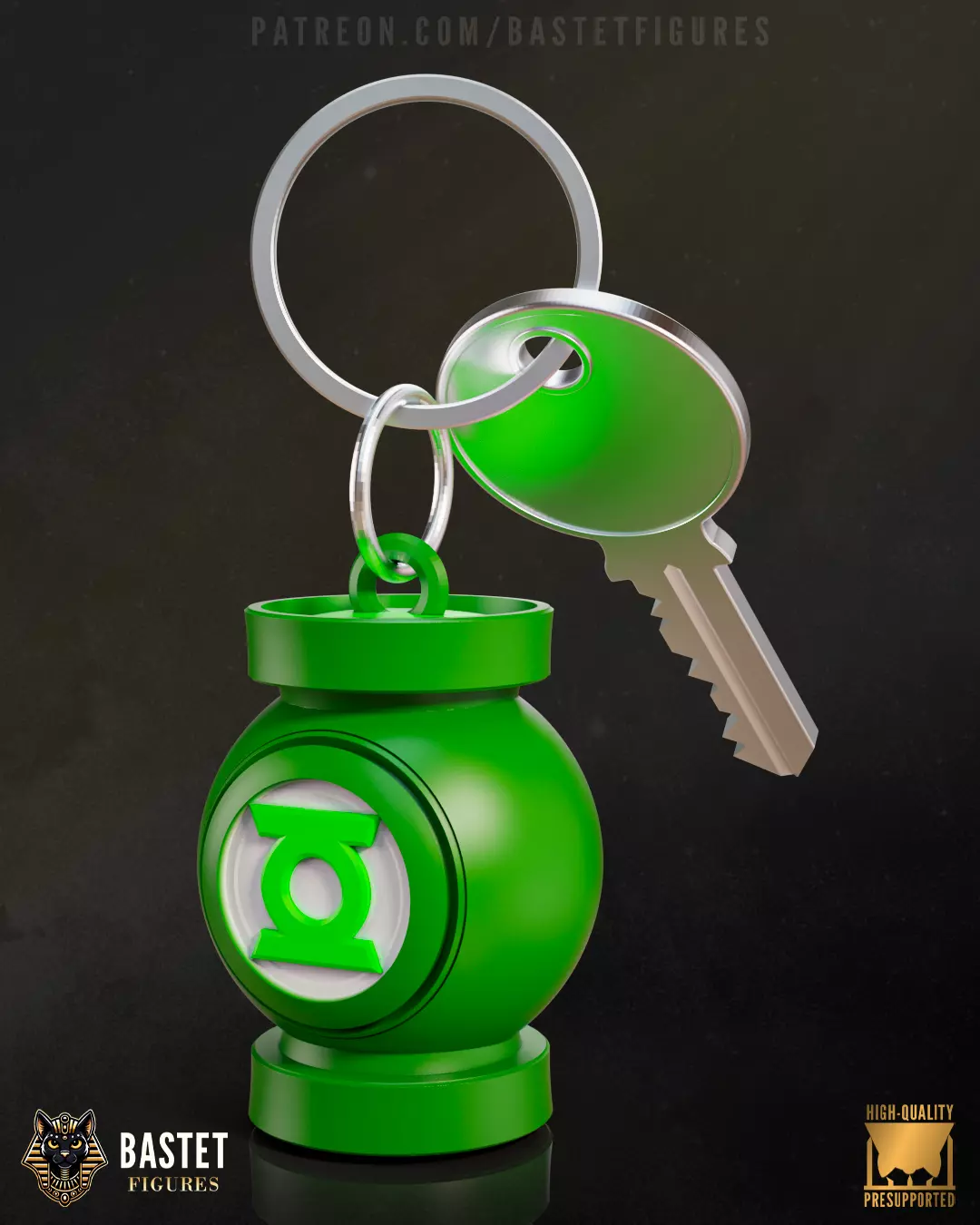 Green Lantern Keychain I DC Comics 3D print model