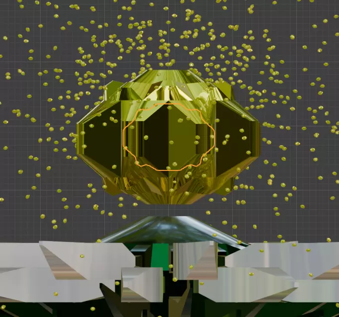 Magic Crystal Staff - Stylized Fantasy Weapon with VFX Low-poly 3D model_9