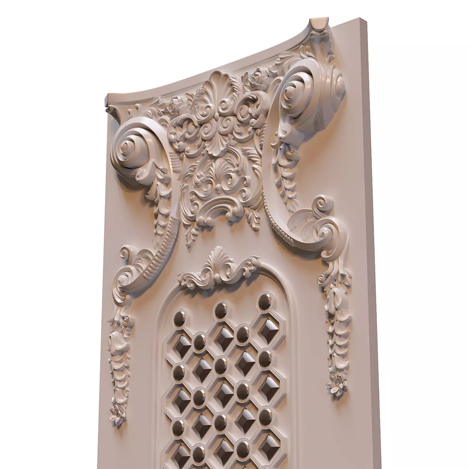 Ornament wall 3D model_1