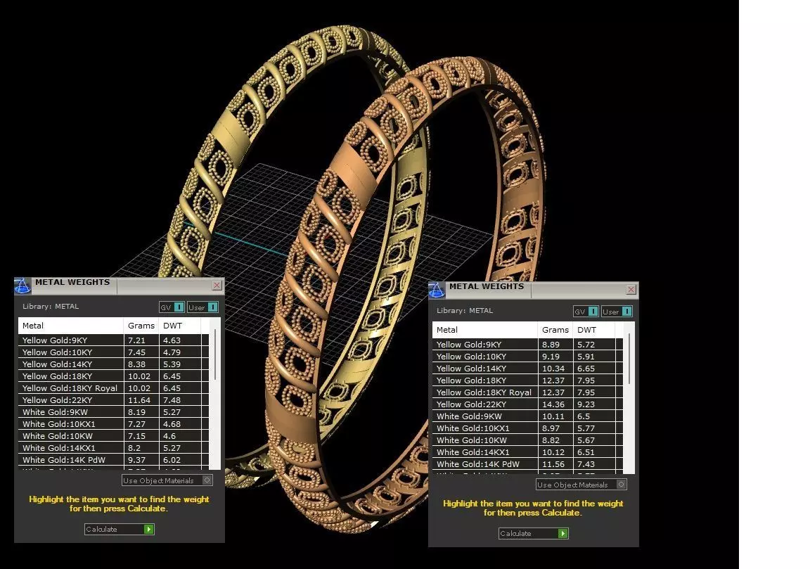 Traditional indian Bangle for Women 3D print model_2