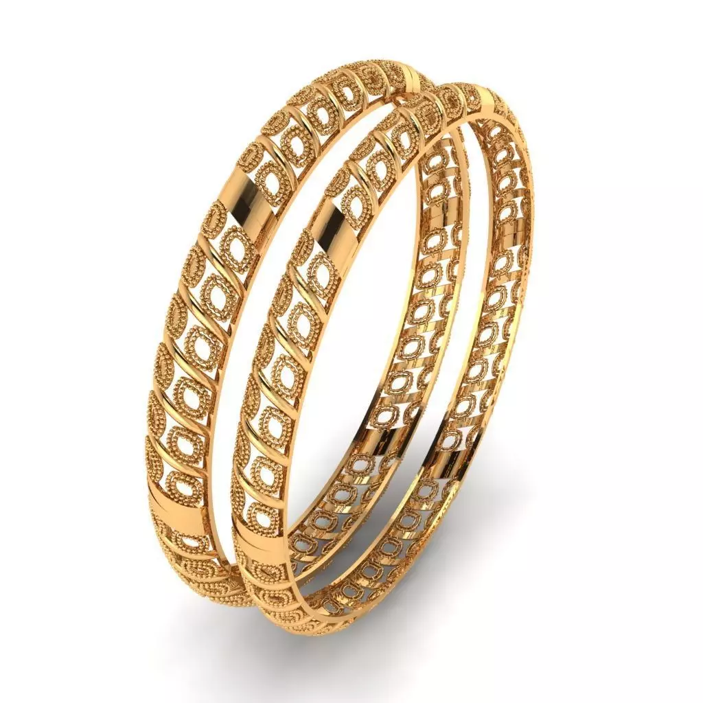 Traditional indian Bangle for Women 3D print model_0