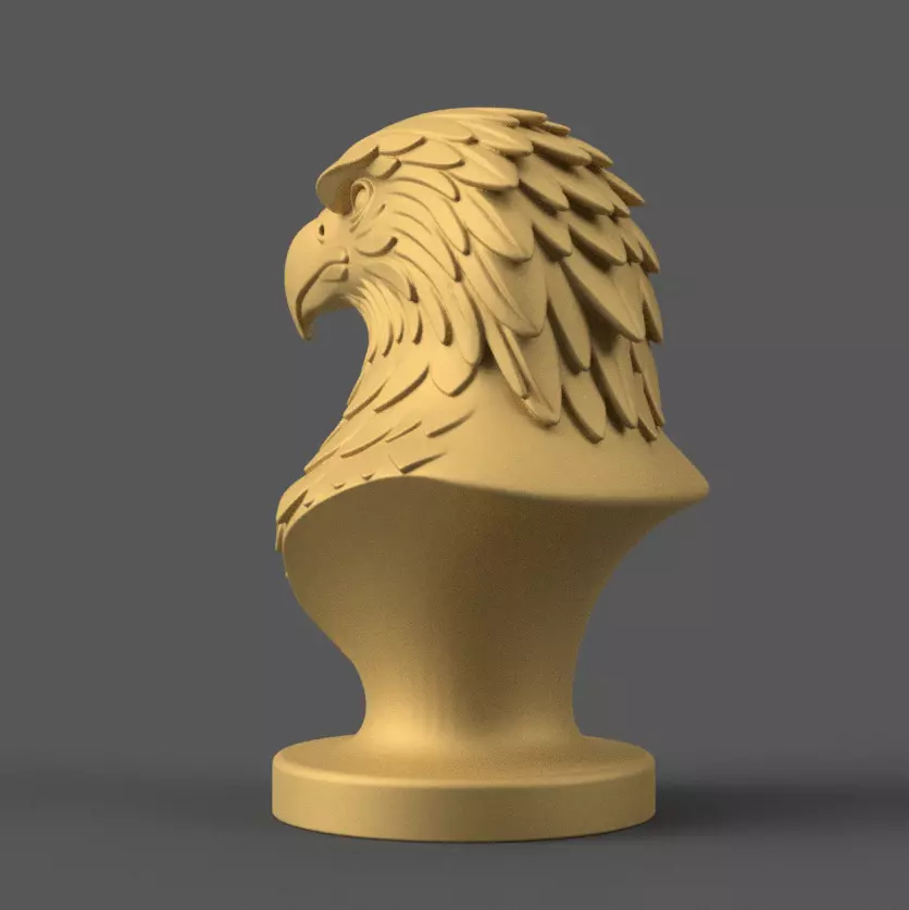 Majestic Eagle Decor and Headphone Stand STL 3D print model_2