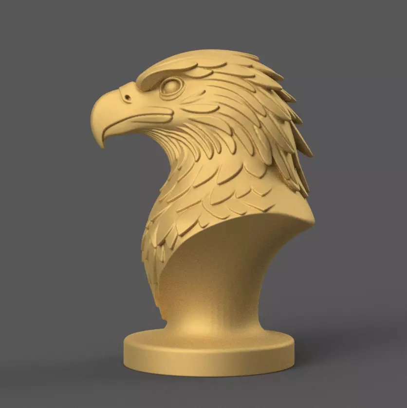 Majestic Eagle Decor and Headphone Stand STL 3D print model_1