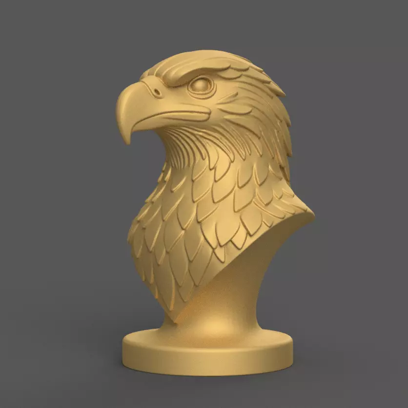Majestic Eagle Decor and Headphone Stand STL 3D print model_0