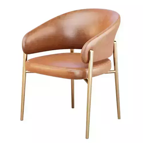 Giulio Marelli Linda - Dining Chair 3D model 2