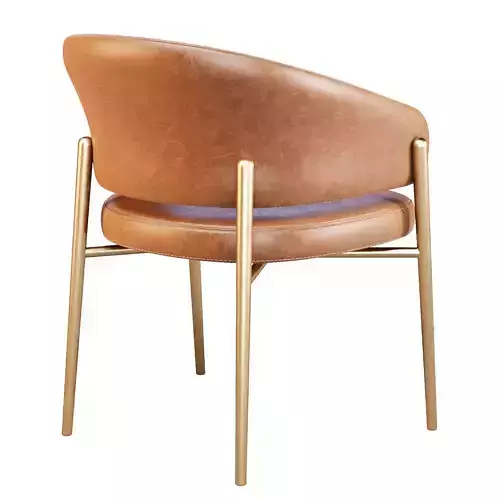 Giulio Marelli Linda - Dining Chair 3D model 5