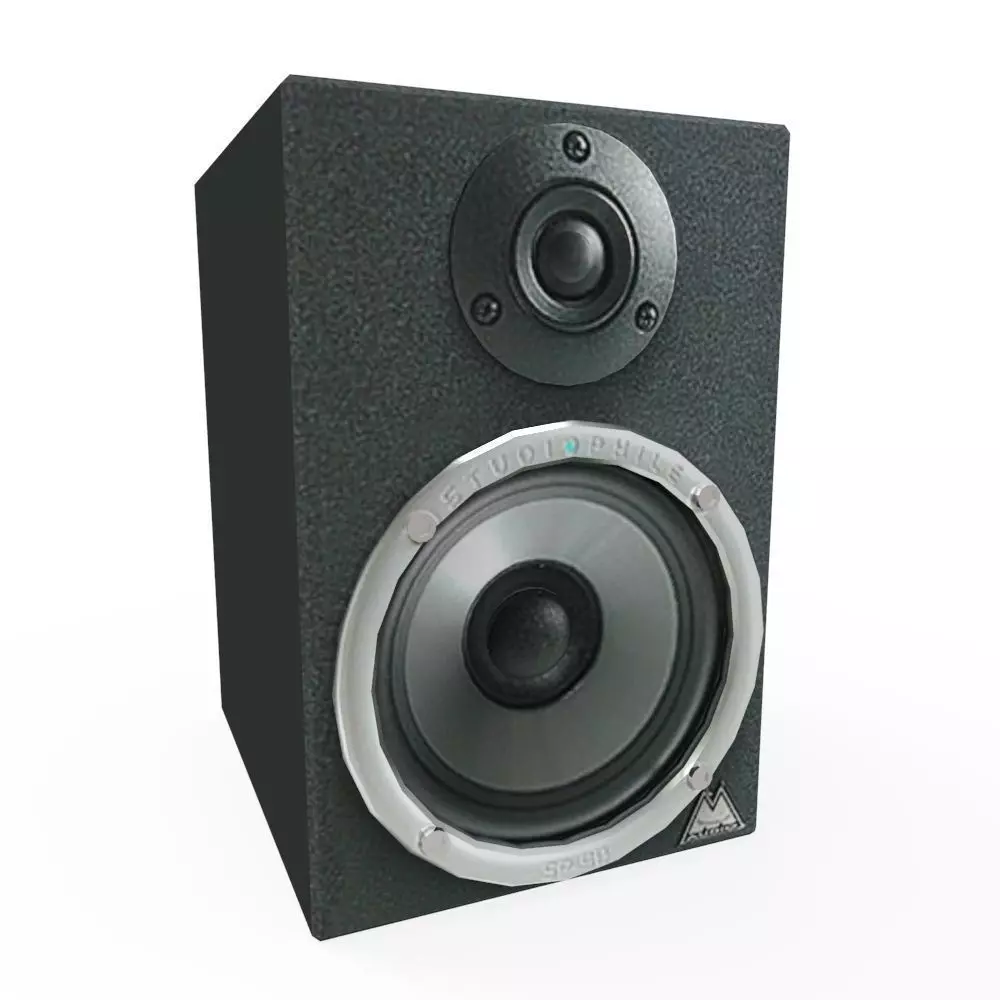 Studiophile Speaker Low-poly 3D model_0