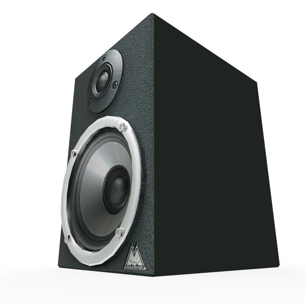 Studiophile Speaker Low-poly 3D model_1