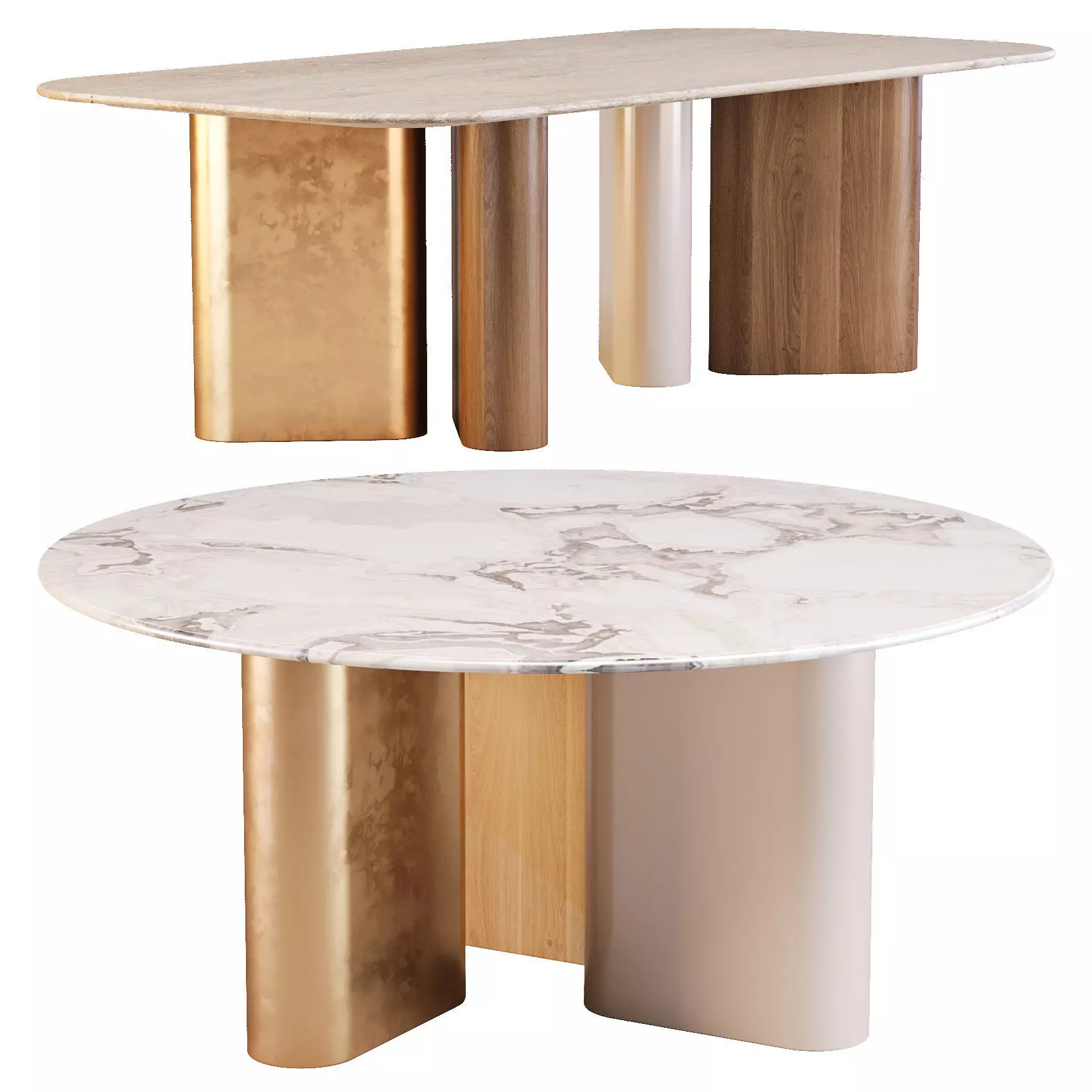 Giulio Marelli OnnO - Dining Tables 3D model_0