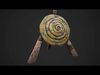 Straw Target Archer Medieval Training Fair Range Barracks Low-poly 3D model_1