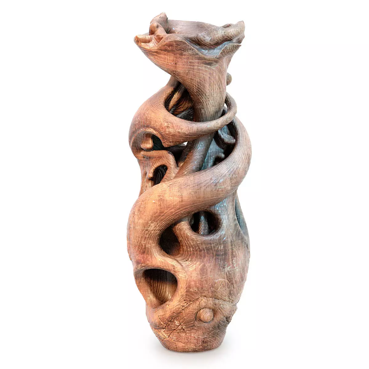 Wooden Vase 3D model_3