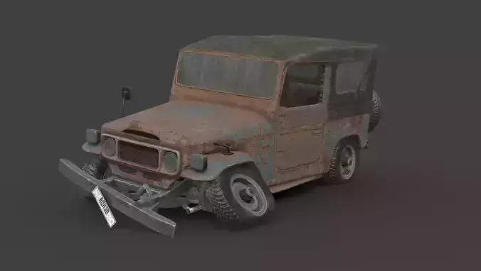 Abandoned Car - Toyota Land Cruiser