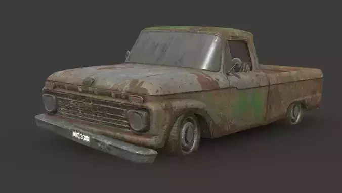 Abandoned Car - Ford F Classic Pickup Truck