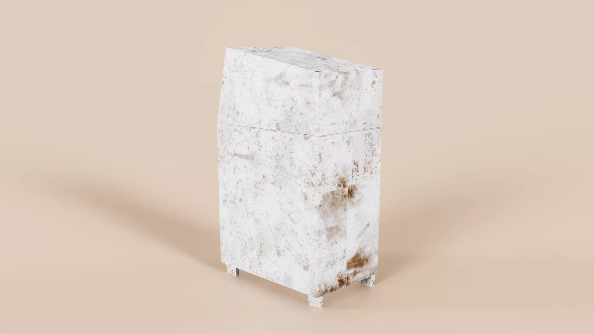 Trashcan Type A Low-poly 3D model_6