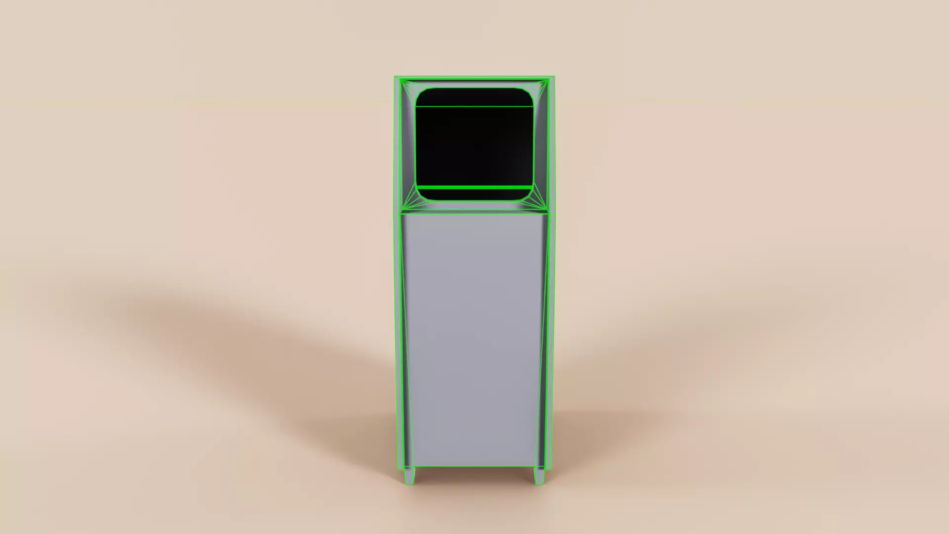 Trashcan Type A Low-poly 3D model_9