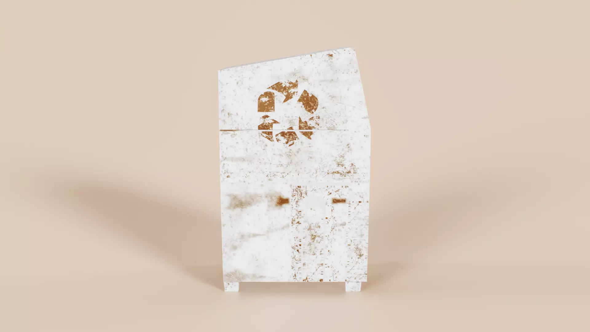 Trashcan Type A Low-poly 3D model_3