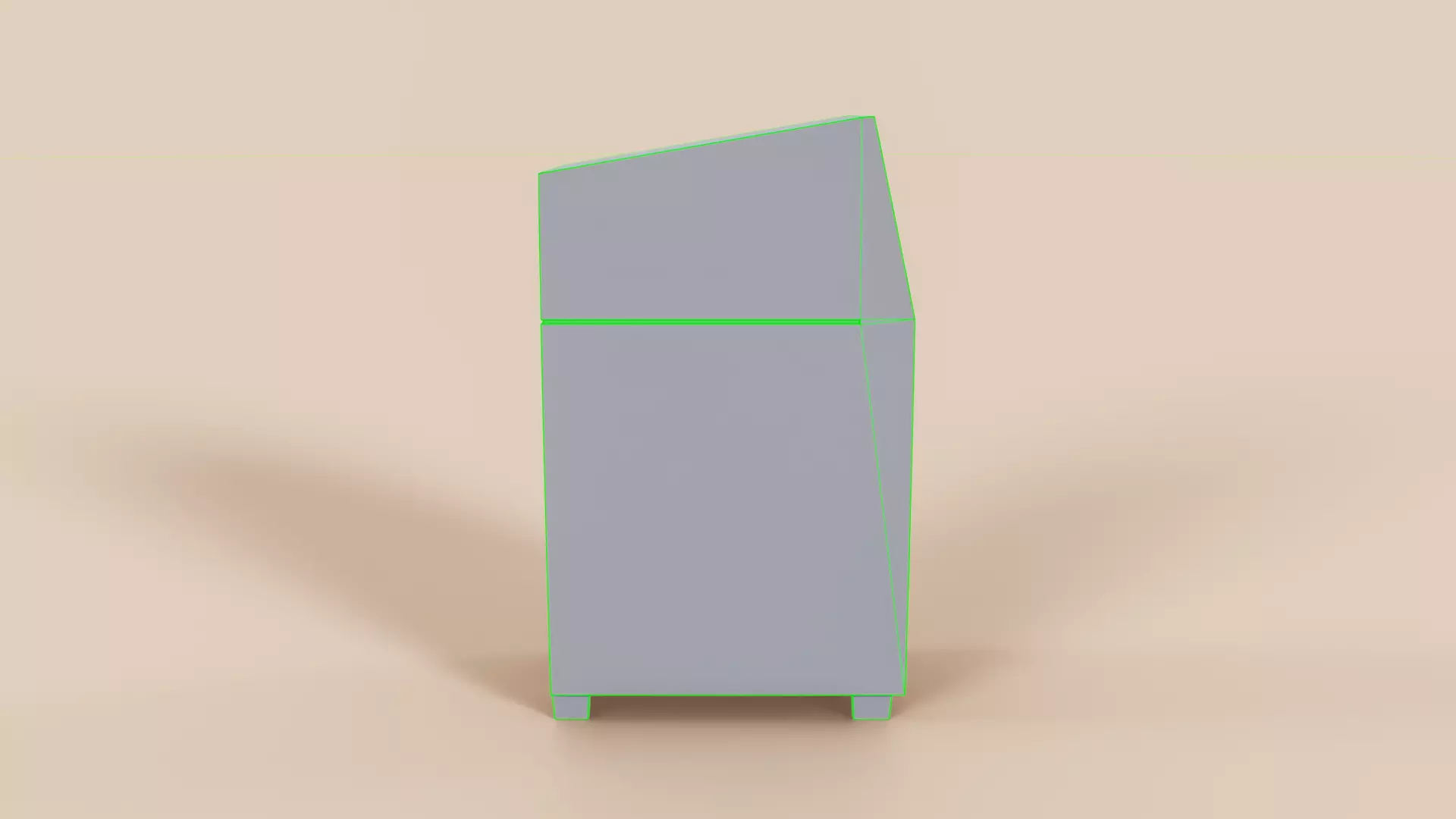 Trashcan Type A Low-poly 3D model_11