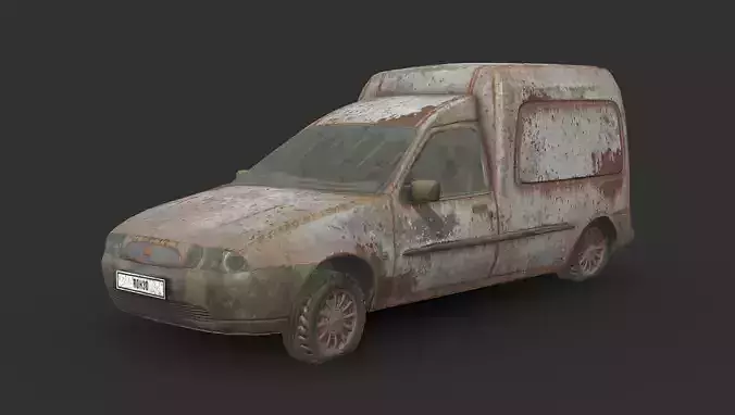 Abandoned Car - Ford Courier Van