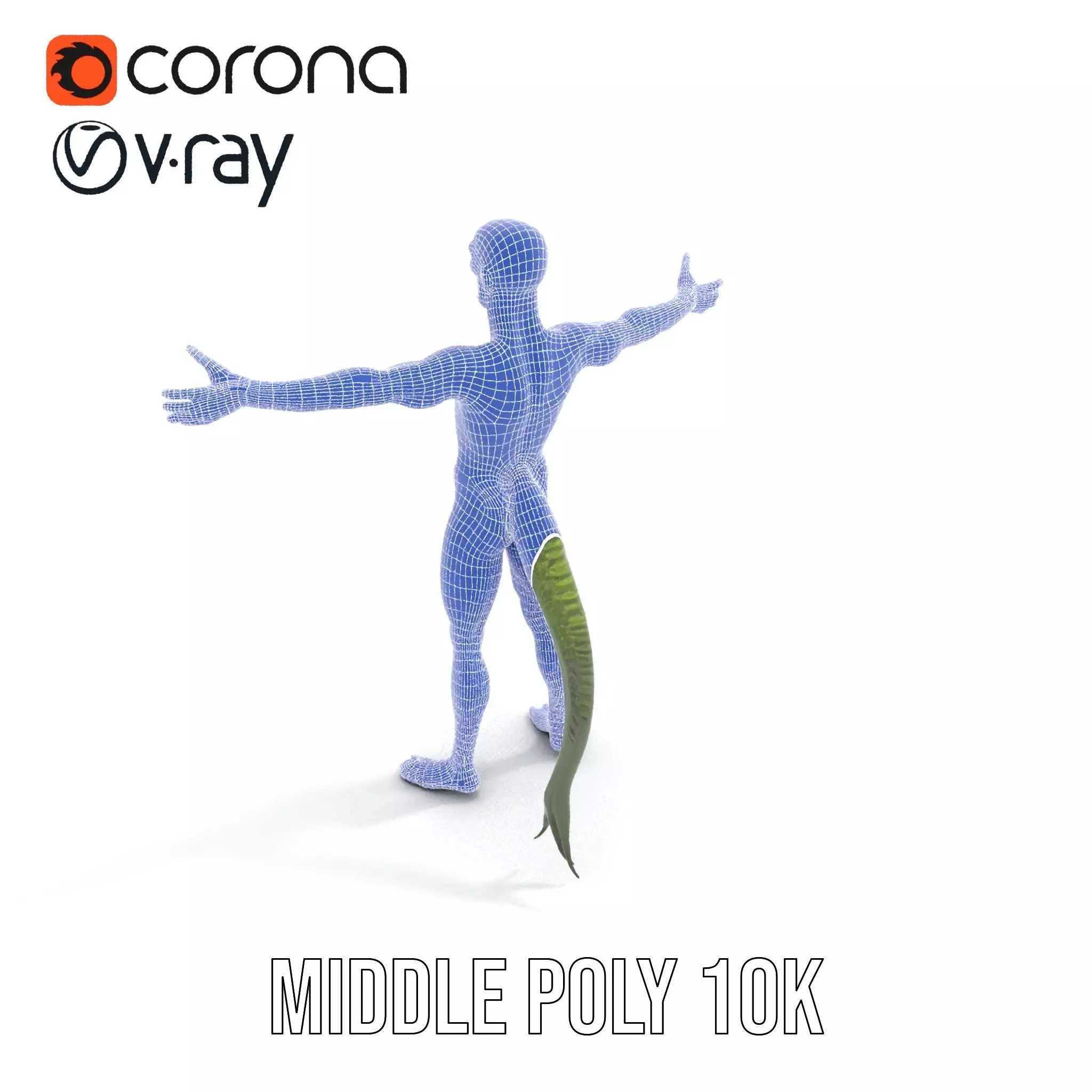 Reptilian Alien Character Model Pack Low-poly 3D model_12