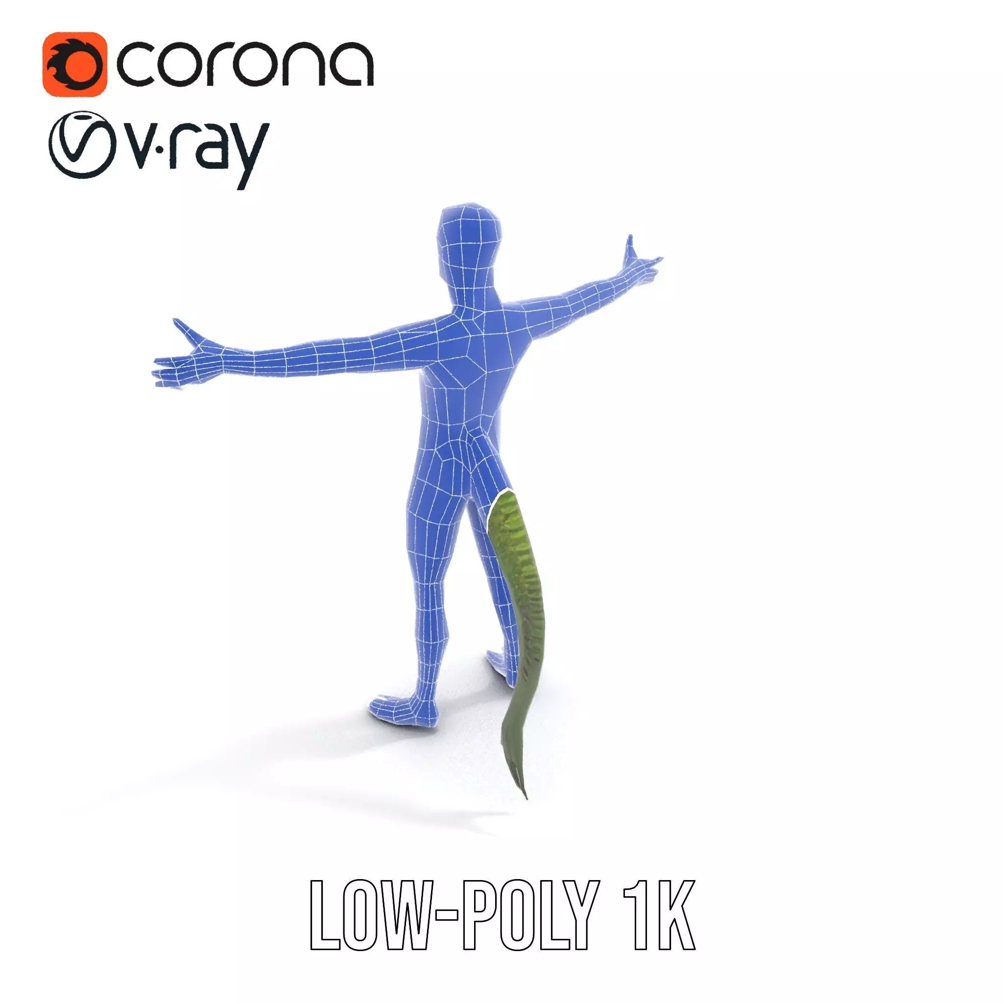 Reptilian Alien Character Model Pack Low-poly 3D model_19