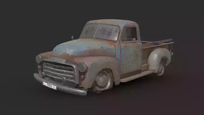 Abandoned Car - GMC 9300 Pickup Truck