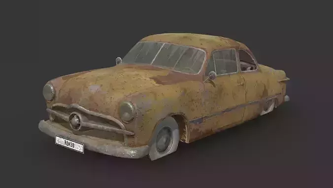 Abandoned Car - Ford Custom Club Coupe