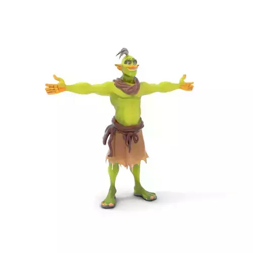 Cartoon Goblin Character Model Pack Low-poly 3D model