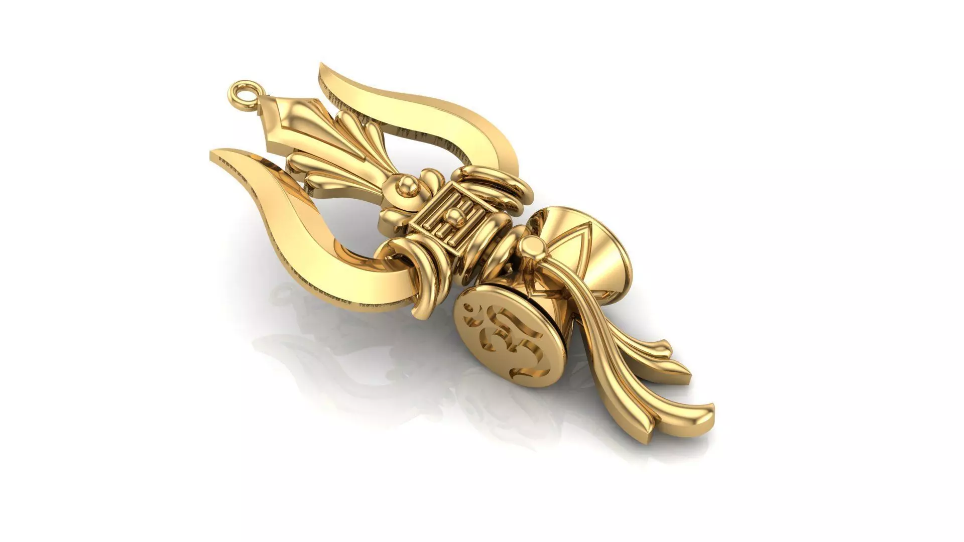 TRISHUL PENDENT  3D print model_0